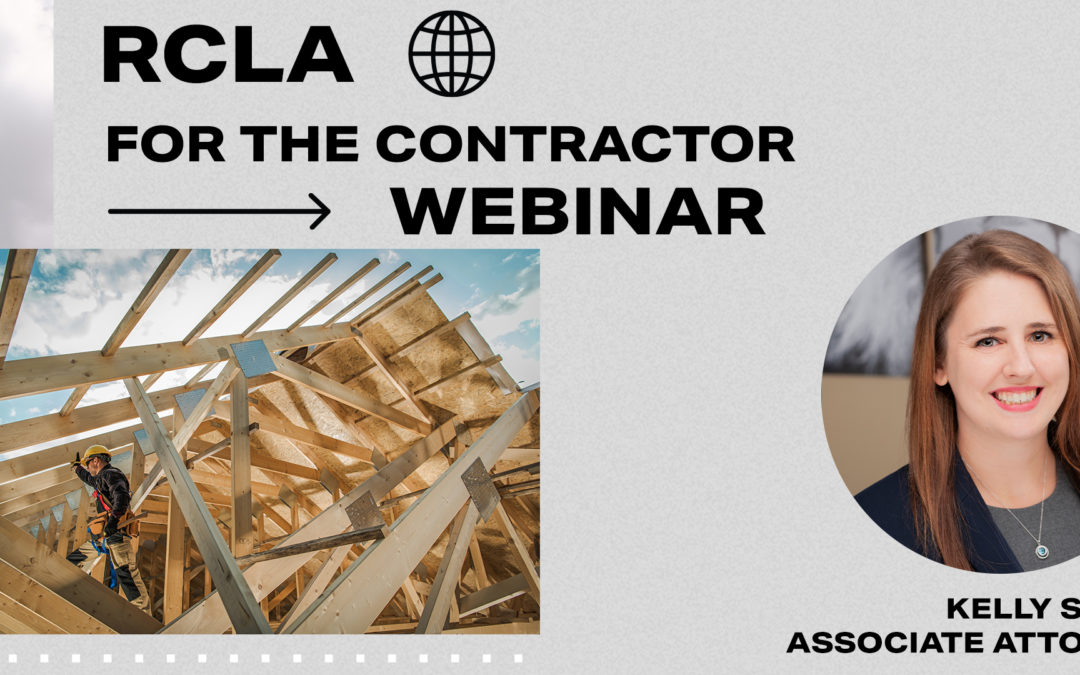 RCLA for the Contractor Webinar – Aug 11