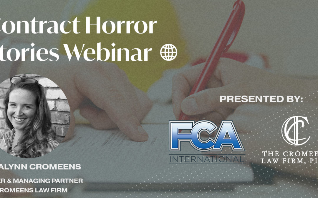 Contract Horror Stories Webinar with FCA