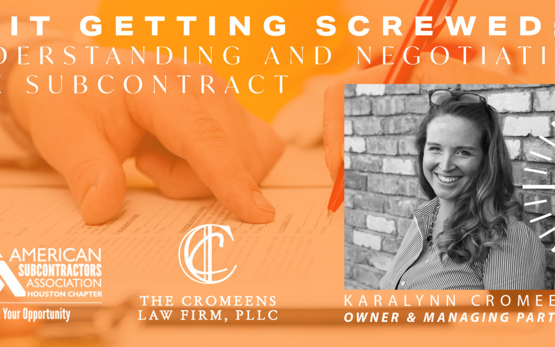 ASA Luncheon – Quit Getting Screwed Nov 18
