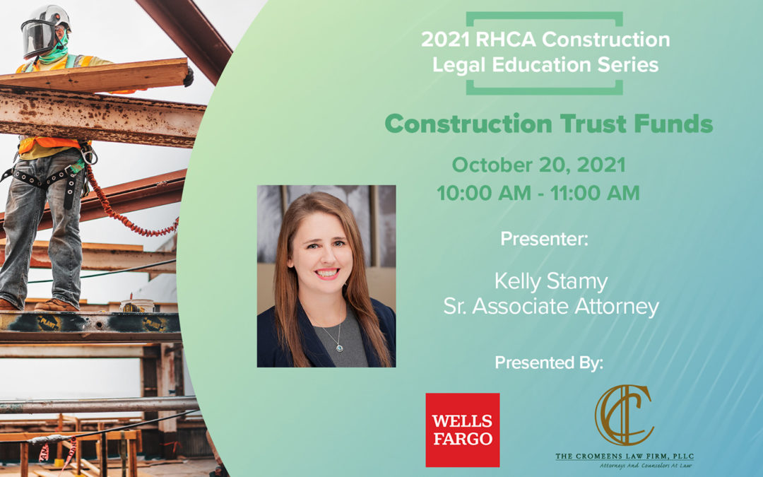 Construction Trust Funds Webinar with RHCA – Oct 20
