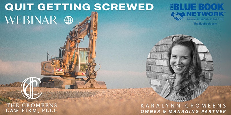 Quit Getting Screwed Webinar with The Blue Book Network –  March 16, 2022