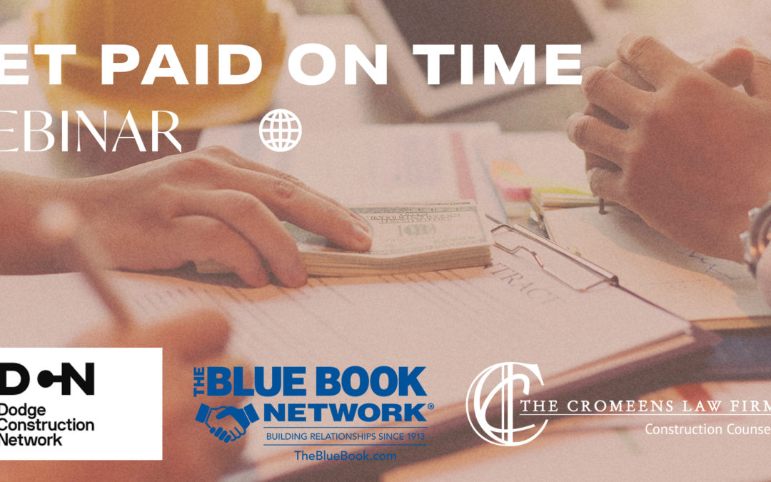 Get Paid On Time Webinar with The Blue Book Network. May 18th
