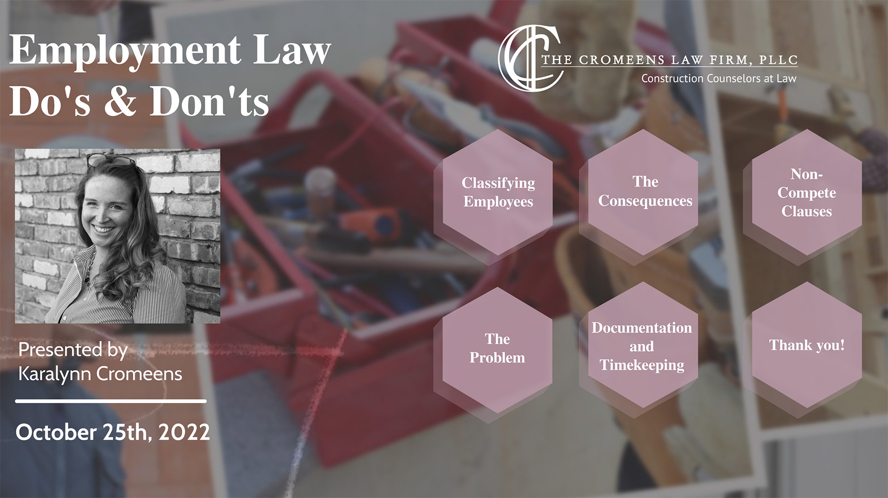 Employment Law Webinar – October 25